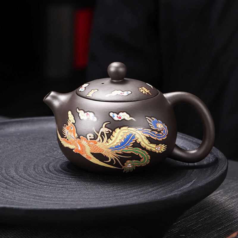 Color Changing Dragon Clay Teapot