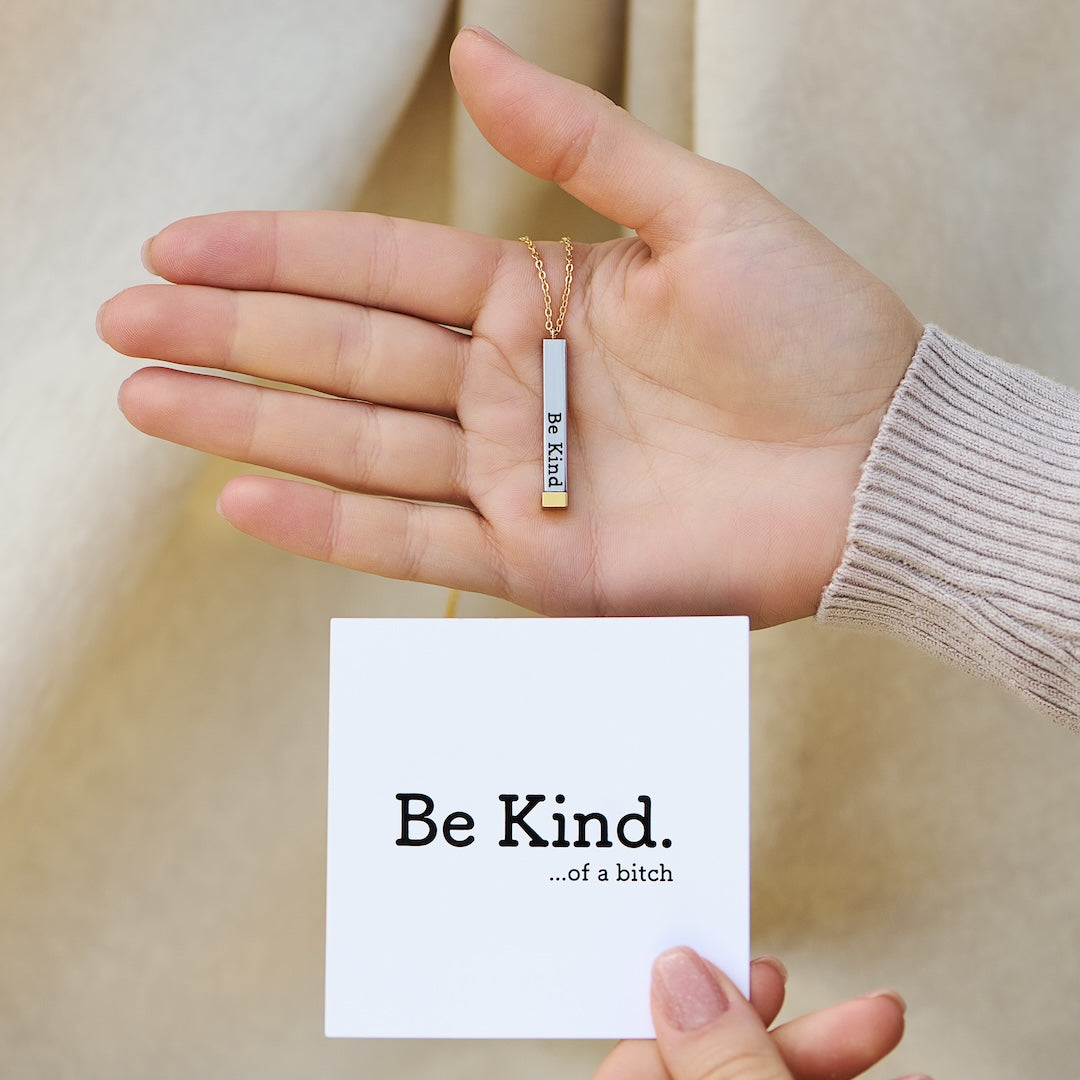 Be Kind Necklace with Hidden Message