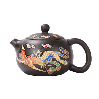 Color Changing Dragon Clay Teapot