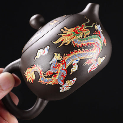 Color Changing Dragon Clay Teapot