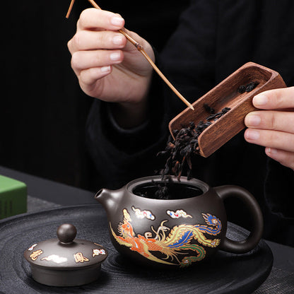 Color Changing Dragon Clay Teapot