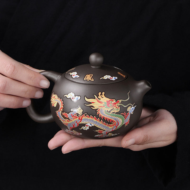 Color Changing Dragon Clay Teapot