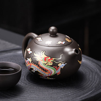 Color Changing Dragon Clay Teapot